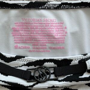 Victoria's Secret Black and White Bikini Top & Bottom
